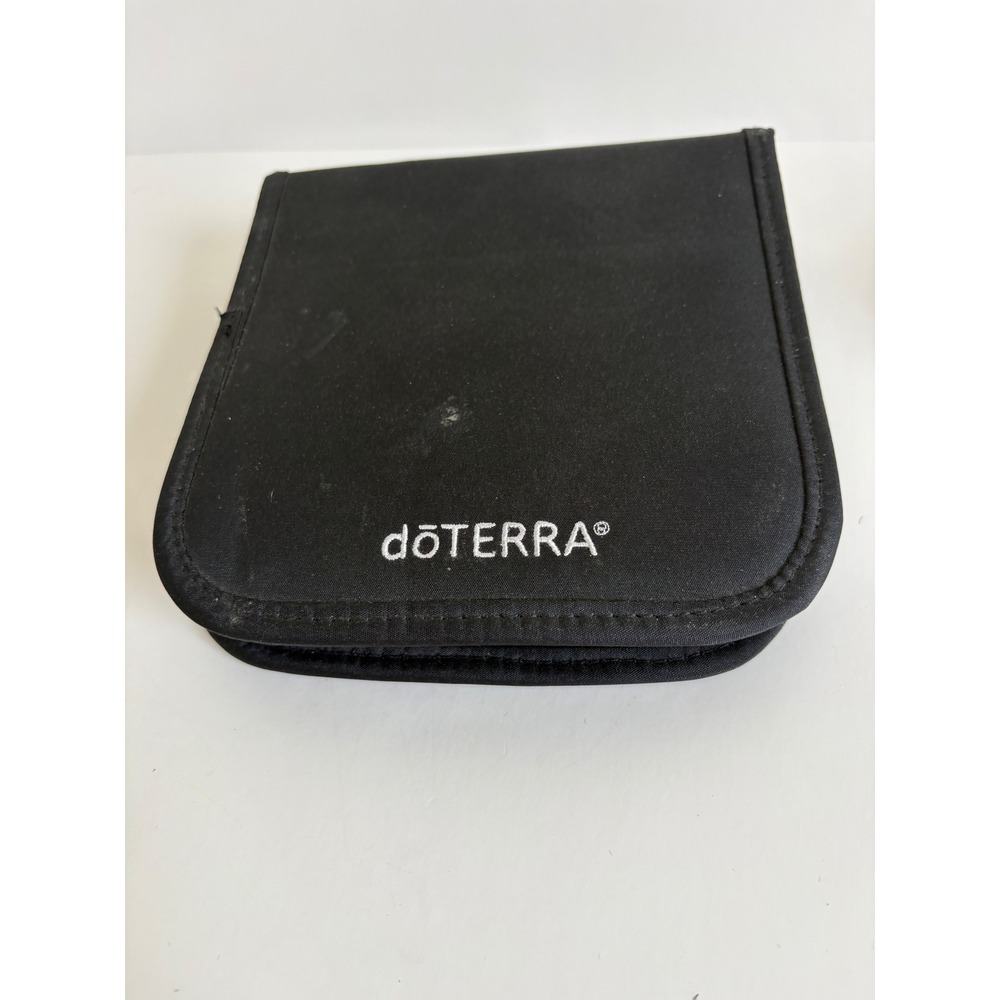 doTERRA Black Essential Oil Carrying Case 49 Slot Foam Padded 25 labeled &EMPTY